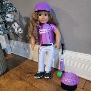 Huge Our Generation Doll Lot With Doll & Backpack 18" Clothes Accessories Shoes